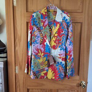 Etro Silk Pattern Blazer